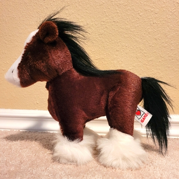 GANZ Toys Webkinz Clydesdale Horse Stuffed Animal Plush Toy Poshmark